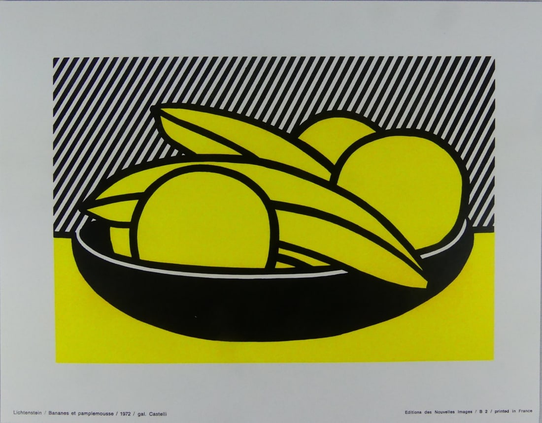 ROY LICHTENSTEIN 'BANANAS & GRAPEFRUIT' LITHO (1 of 5)