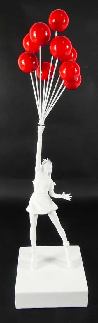 BANKSY FLYING BALLOON GIRL RED MEDICOM TOY (1 of 5)
