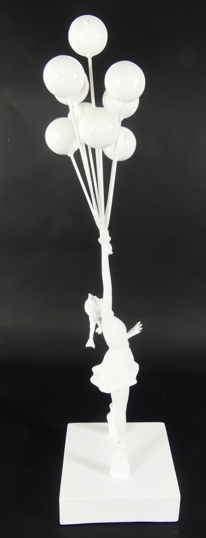 BANKSY FLYING BALLOON GIRL WHITE MEDICOM TOY (1 of 4)
