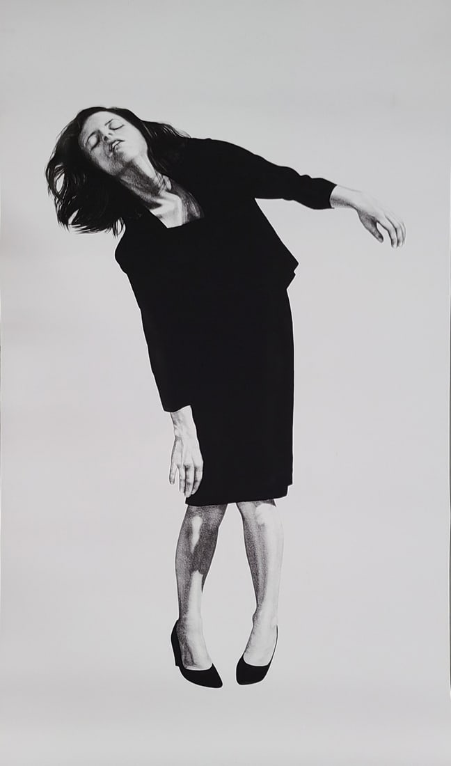 ROBERT LONGO 'UNTITLED' OFFSET LITHOGRAPH: Large Robert Longo offset lithograph. Measures 79" x 44".