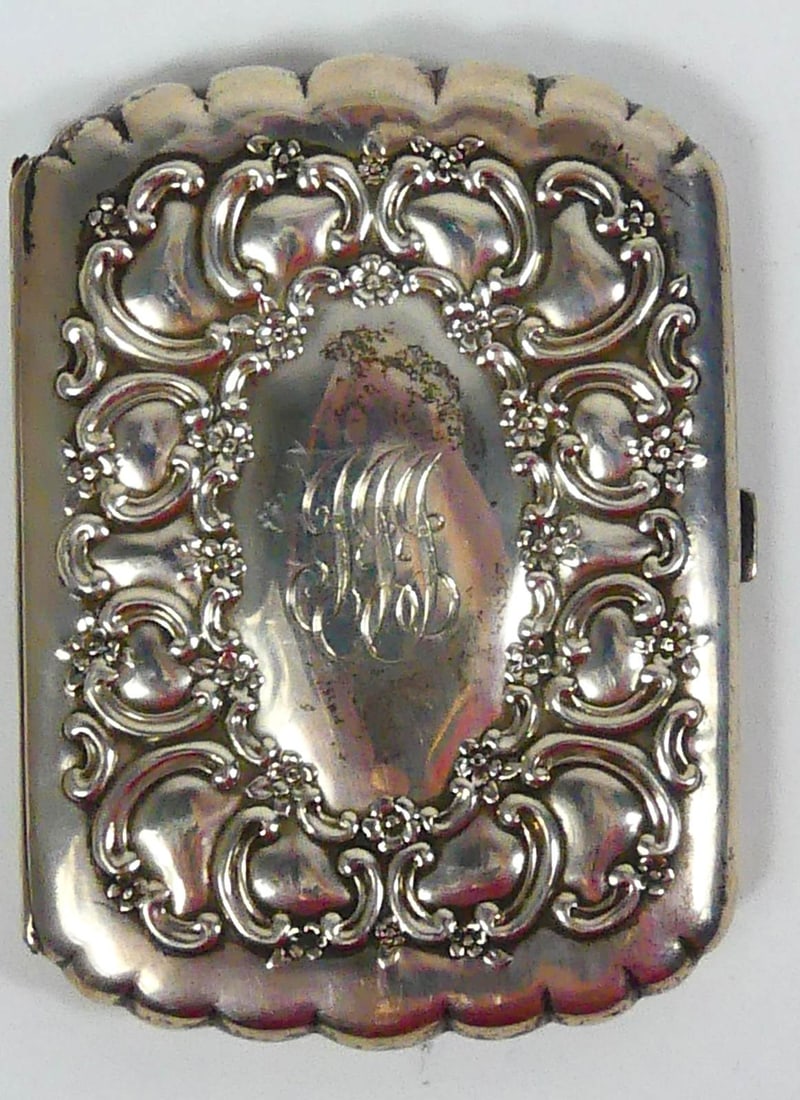 TIFFANY & CO MAKERS STERLING SILVER CIGARETTE CASE (1 of 4)