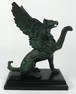 PATINATED BRONZE GRIFFIN SCULPTURE