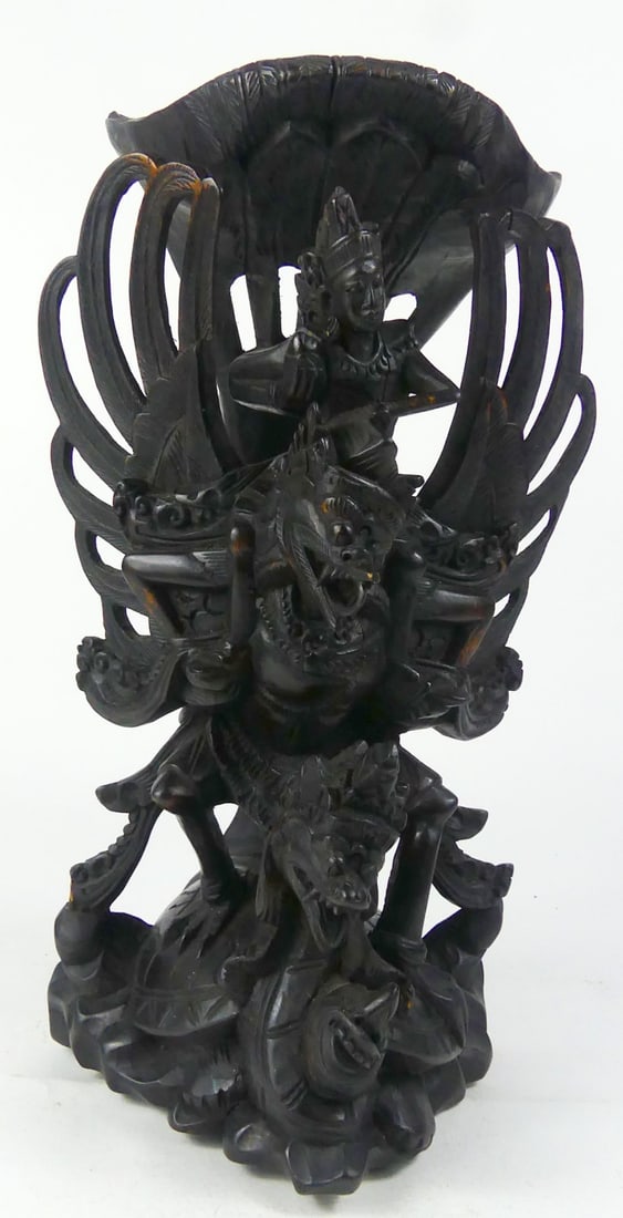 SOUTHEAST ASIAN GARUDA CARVED WOODEN SCULPTURE (1 of 6)