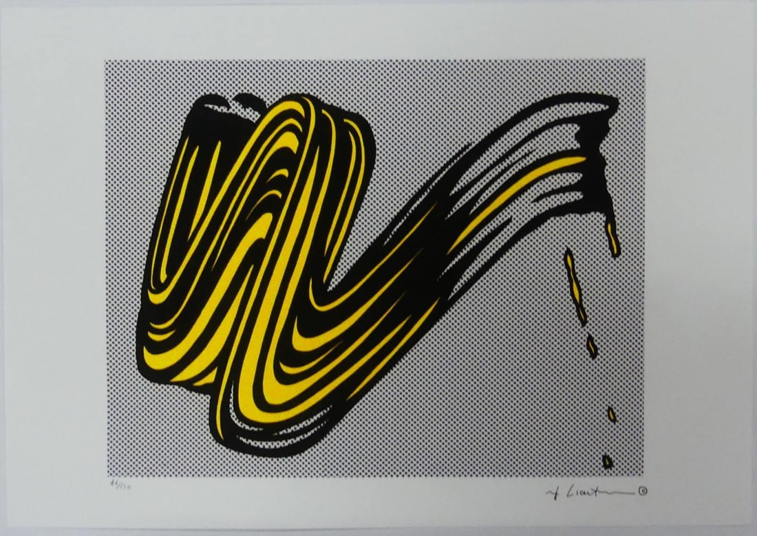 ROY LICHTENSTEIN 'BRUSHSTROKE' LITHOGRAPH (1 of 6)