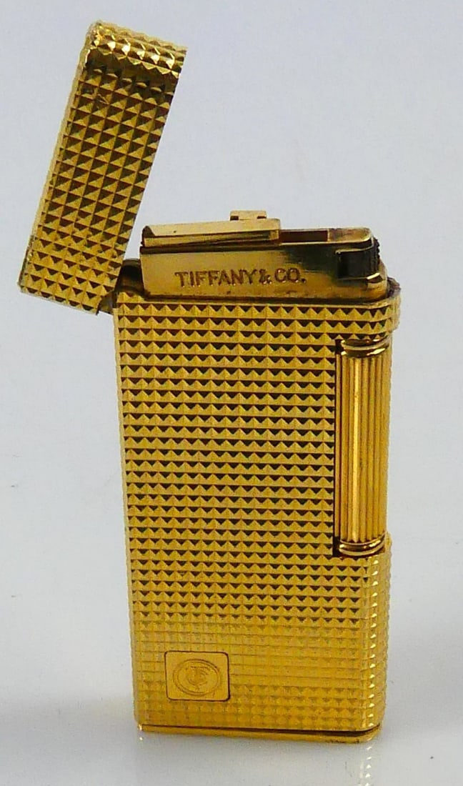 TIFFANY & CO GOLD PLATED LIGHTER (1 of 7)