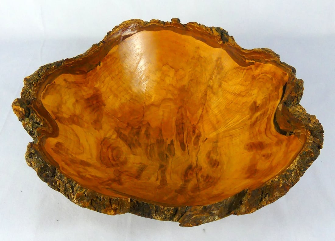 WILLIAM DUBAY BURL WOOD BOWL (1 of 8)