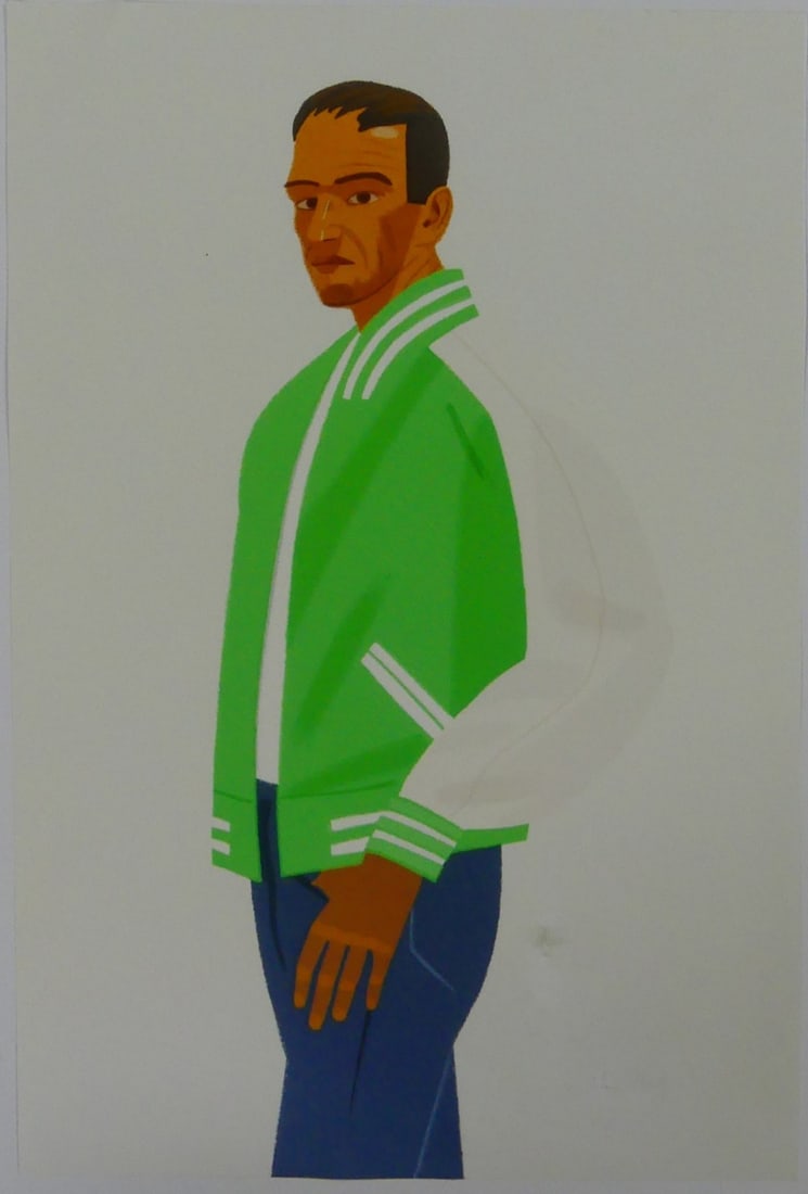 ALEX KATZ 'GREEN JACKET' PENCIL SIGNED LITHOGRAPH (1 of 4)