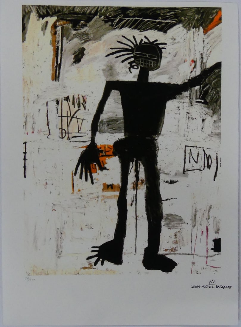 JEAN MICHEL BASQUIAT 'SELF-PORTRAIT' LITHOGRAPH (1 of 6)