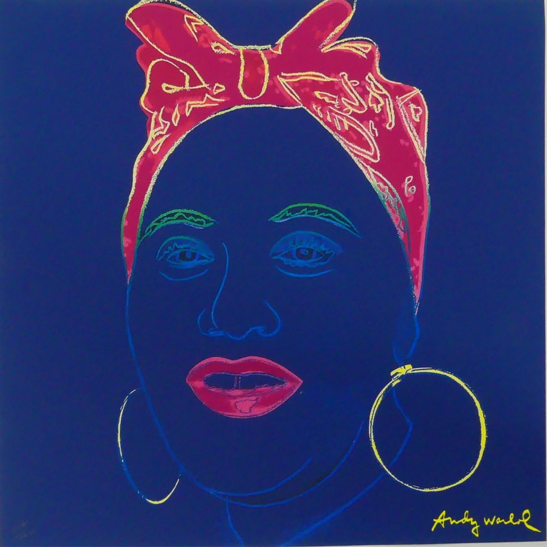 ANDY WARHOL 'MAMMY' LITHOGRAPH: Andy Warhol lithograph depicting Mammy from the Myths Series. Signed in the plate lower right. Numbered in pencil 214/2400 lower left. Sheet measures 23 5/8" x 23 5/8".