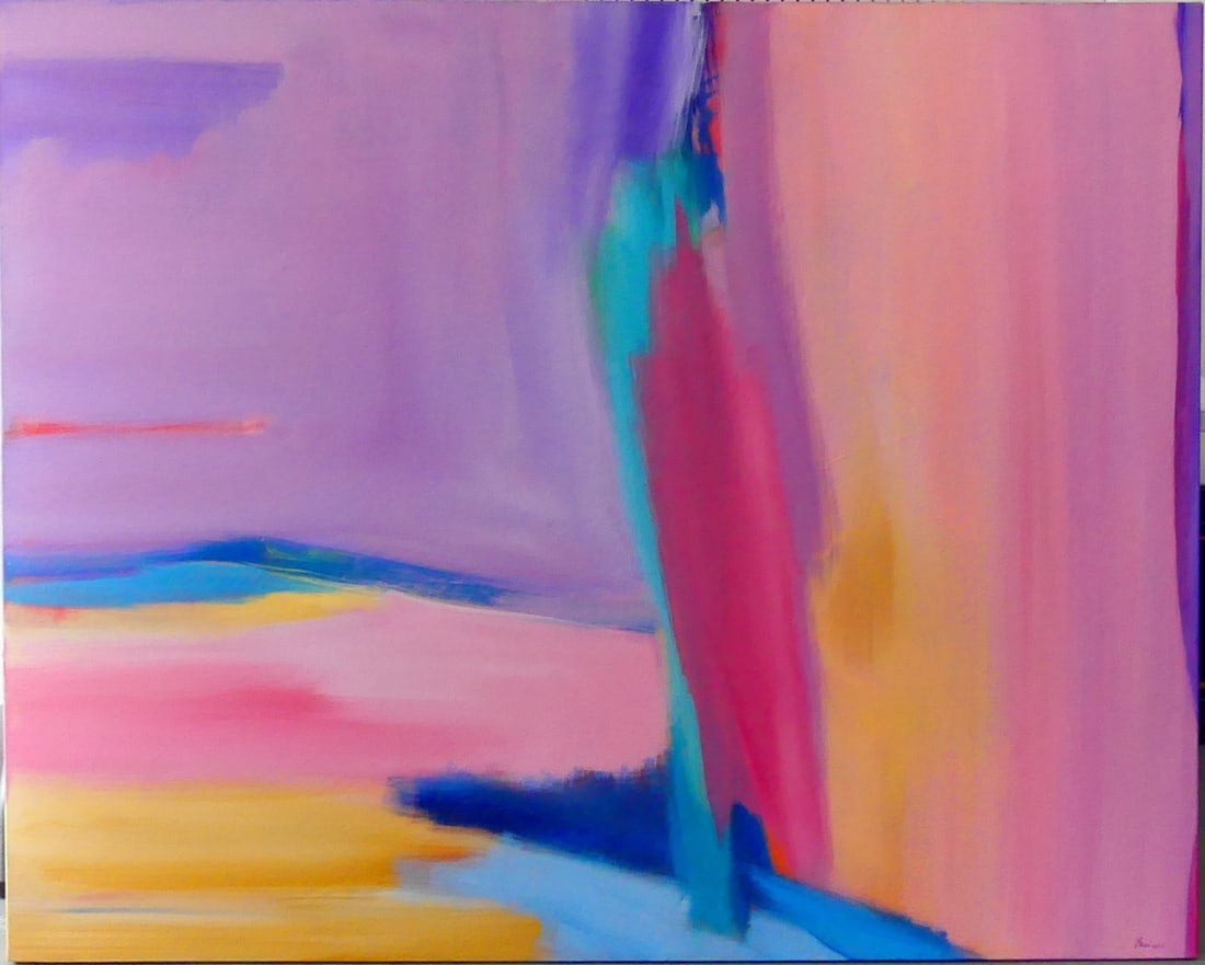 FREDERICK FAVIANO ABSTRACT OIL PAINTING ON CANVAS (1 of 8)