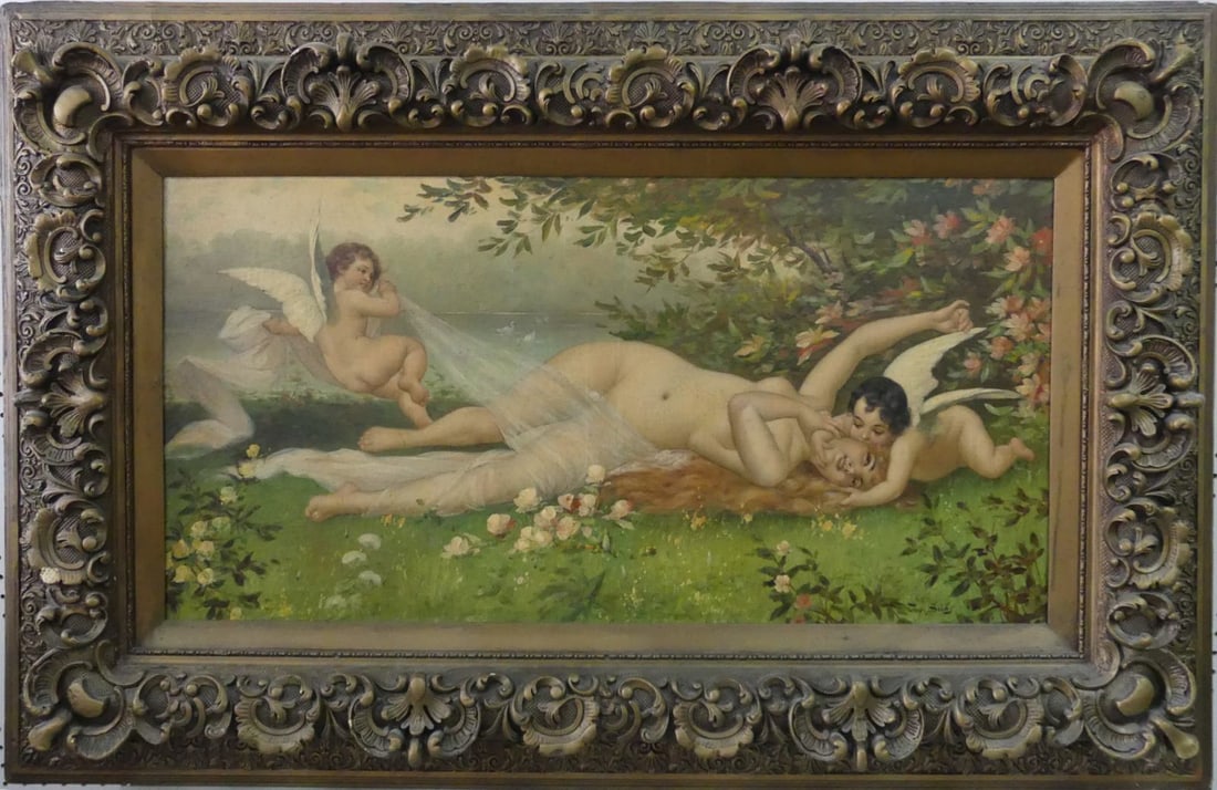 JOSEF SUHS OIL PAINTING ON CANVAS (1 of 9)