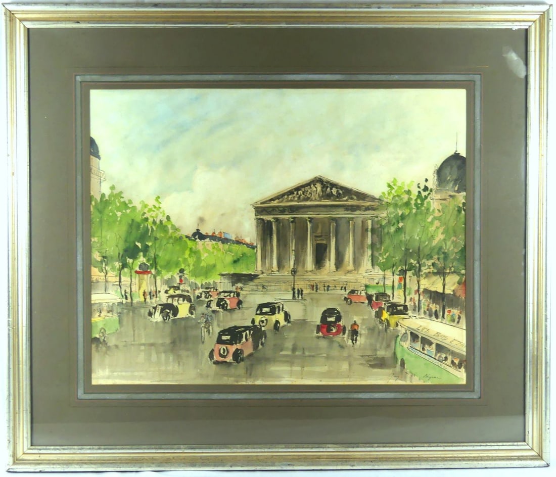 GUY NEYRAC 'SAINTE MADELEINE' WATERCOLOR (1 of 5)