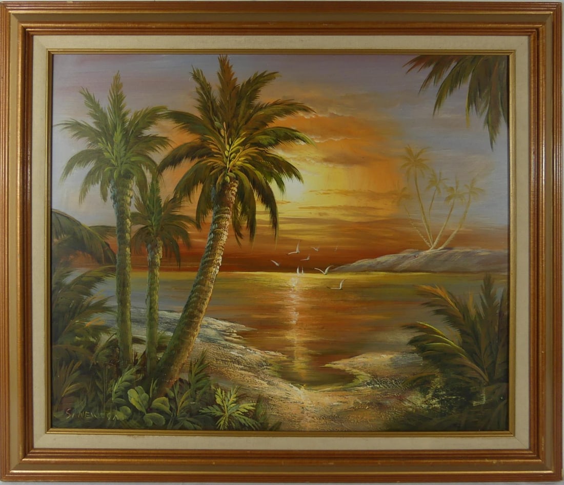 SAM NEWTON HIGHWAYMEN OIL PAINTING ON CANVAS (1 of 6)