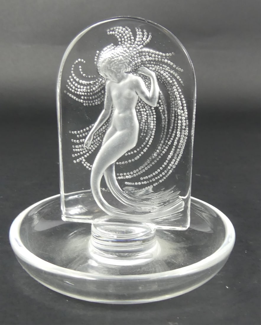 LALIQUE CRYSTAL NAIAD RING DISH (1 of 7)