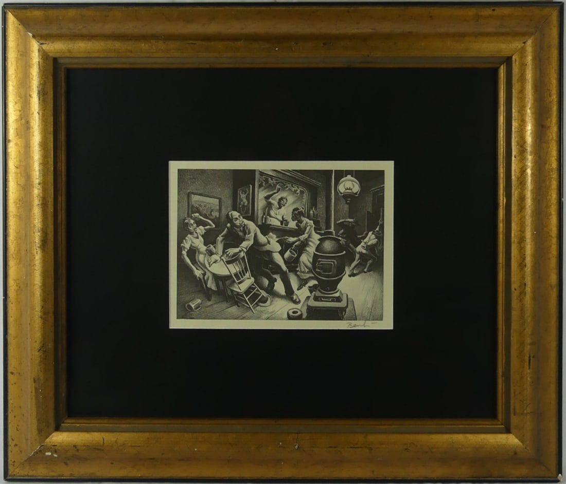 THOMAS HART BENTON 'FRANKIE & JOHNNY' LITHOGRAPH (1 of 5)