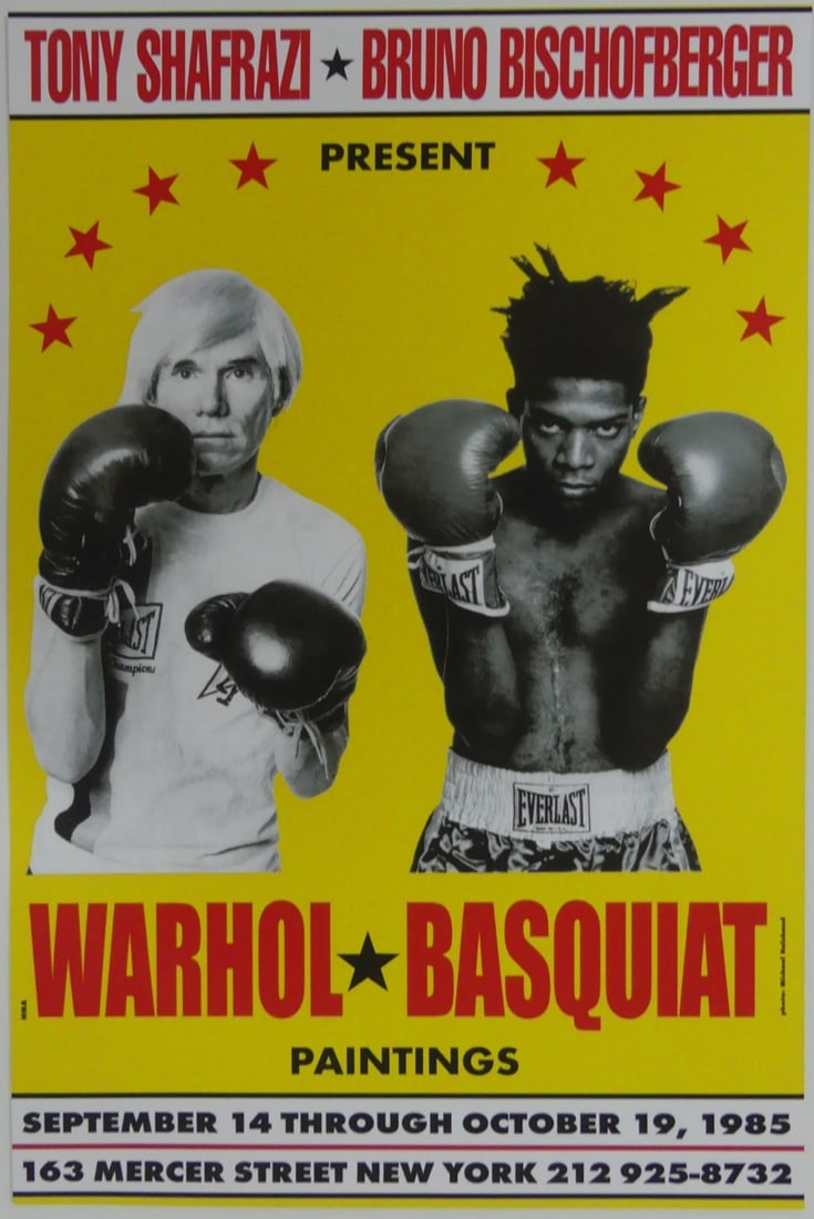 WARHOL BASQUIAT SHAFRAZI BOXING POSTER (1 of 5)