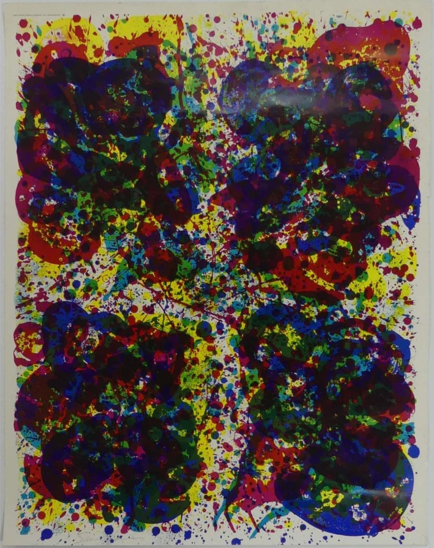 SAM FRANCIS SIGNED PHOTO OFFSET POSTER (1 of 6)