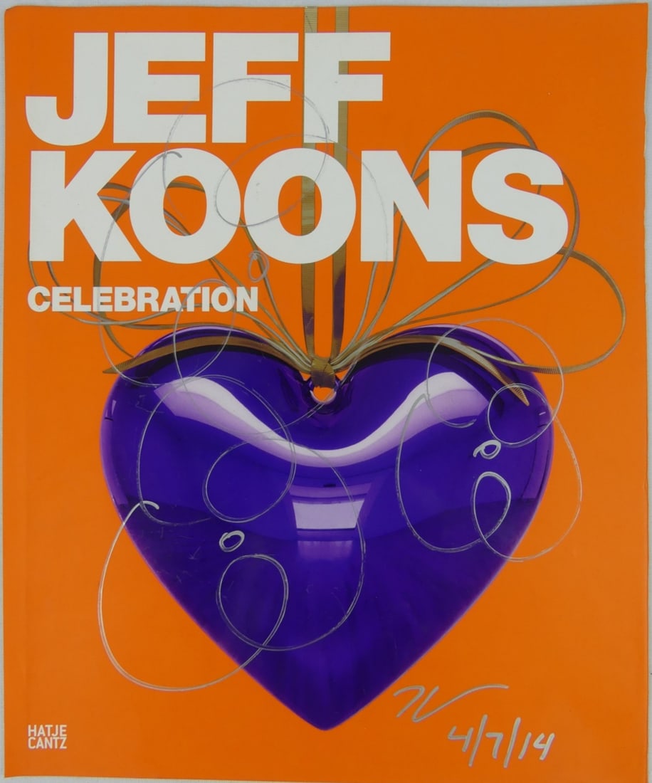 JEFF KOONS MARKER DRAWING ON HEART (1 of 4)