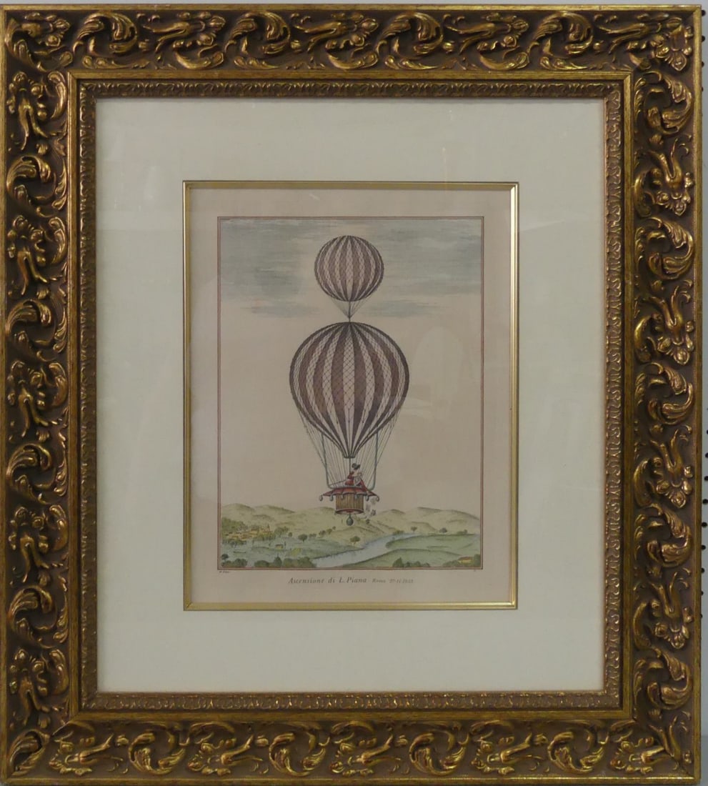 ITALIAN 'ASCENSIONE DI L. PIANA' ENGRAVING (1 of 7)