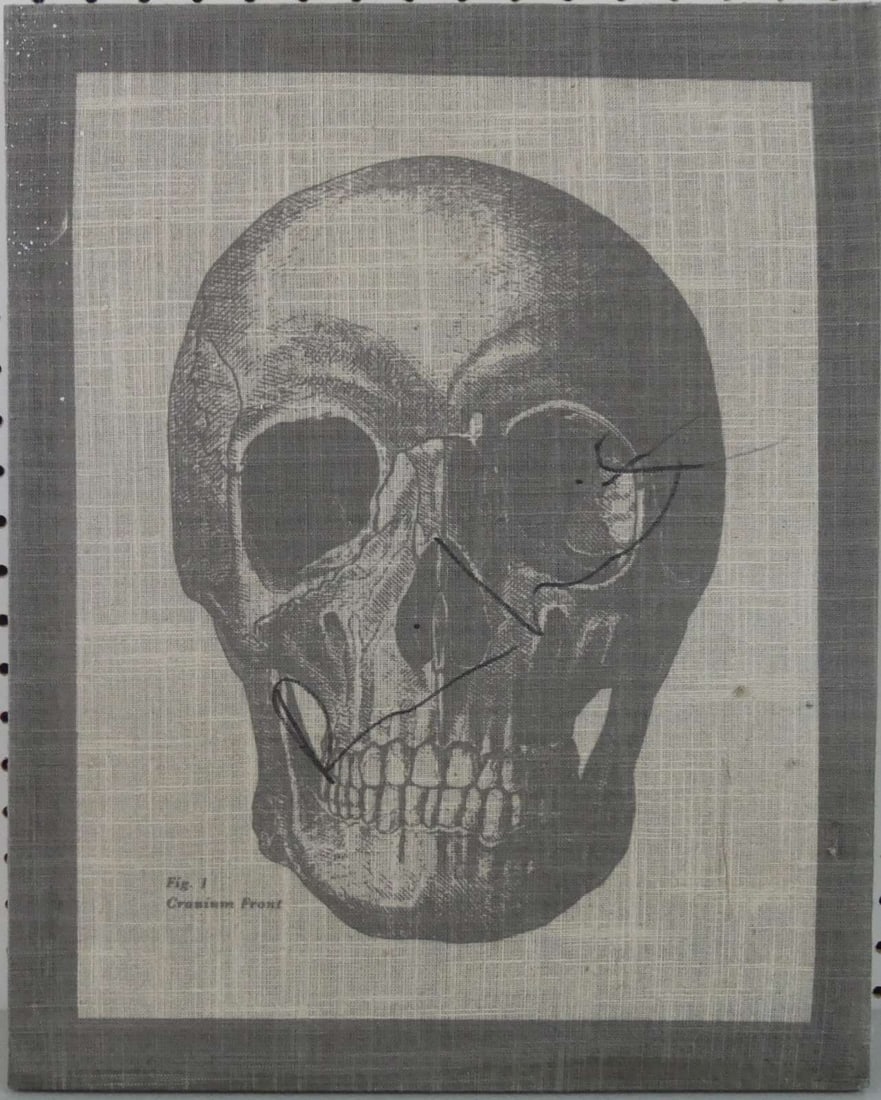 HIRST 'CRANIUM FRONT' SIGNED SKULL PRINT (1 of 3)