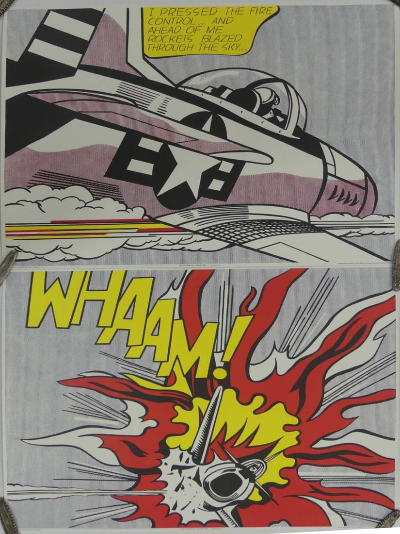 ROY LICHTENSTEIN 'WHAAM!' DIPTYCH SIGNED (1 of 10)