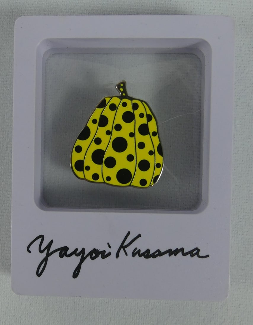 YAYOI KUSAMA ENAMEL YELLOW PUMPKIN PIN (1 of 2)