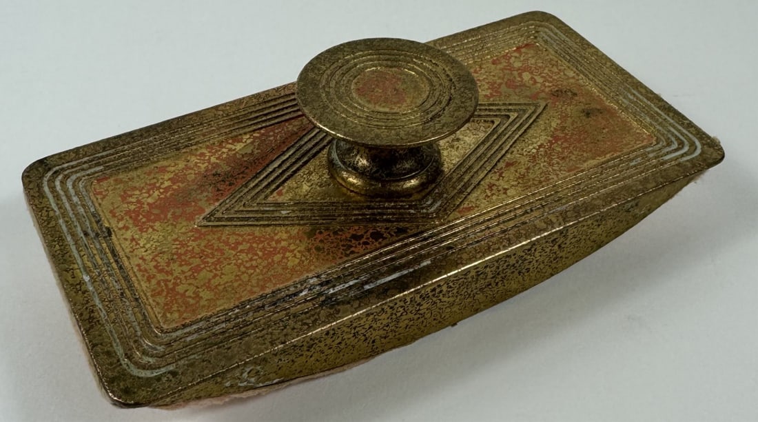 TIFFANY STUDIOS GRADUATE BRONZE ROCKER BLOTTER (1 of 6)