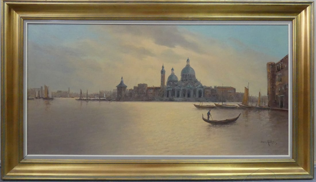 MARIO ROSSI VENETIAN OIL PAINTING ON CANVAS (1 of 5)