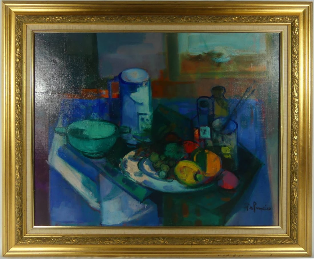 JOSE PALMIERO ABSTRACT STILL LIFE OIL ON CANVAS (1 of 8)