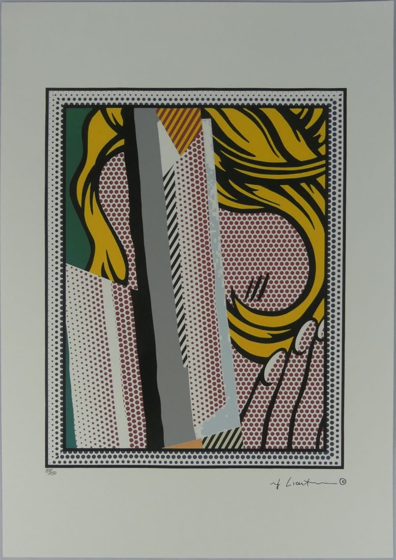 ROY LICHTENSTEIN 'REFLECTIONS ON HAIR!' LITHOGRAPH (1 of 4)