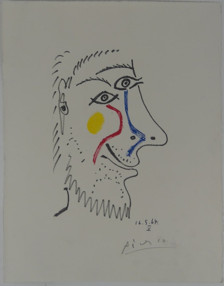 PABLO PICASSO 'LE GOUT DU BONHEUR' SIGNED LITHO (1 of 4)
