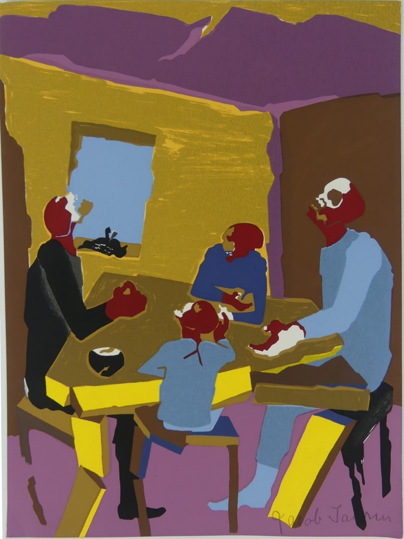JACOB LAWRENCE 'HIROSHIMA' SILKSCREEN (1 of 4)