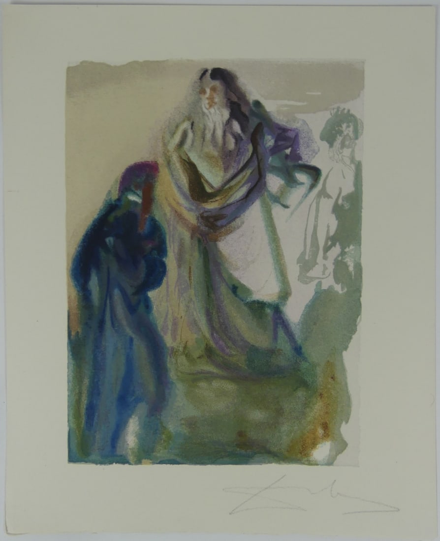 SALVADOR DALI 'ST PETER AND DANTE' WOODCUT (1 of 4)