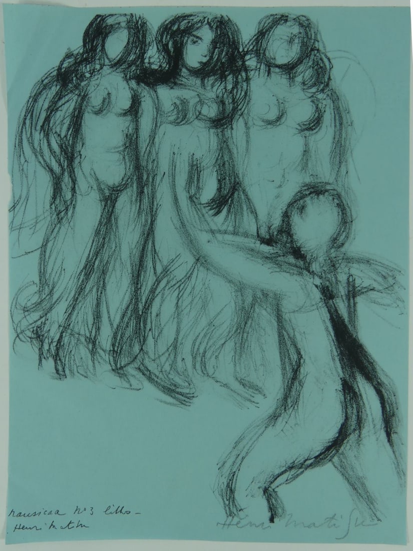 HENRI MATISSE 'NAUSICAA III' SIGNED LITHOGRAPH (1 of 5)