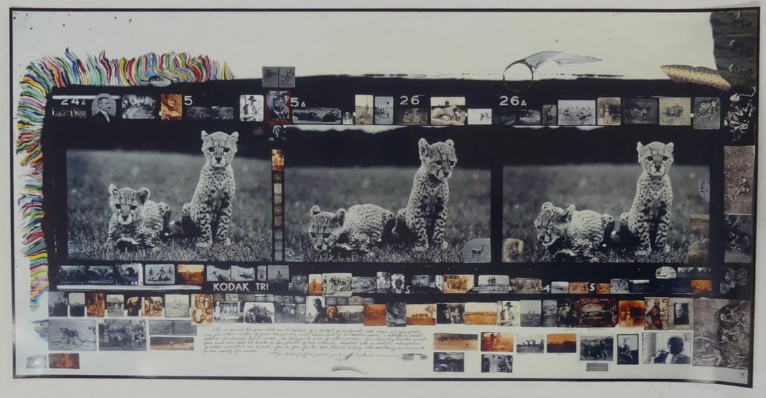 PETER BEARD 'ORPHAN CHEETAH TRIPTYCH' PHOTO-LITHO (1 of 5)