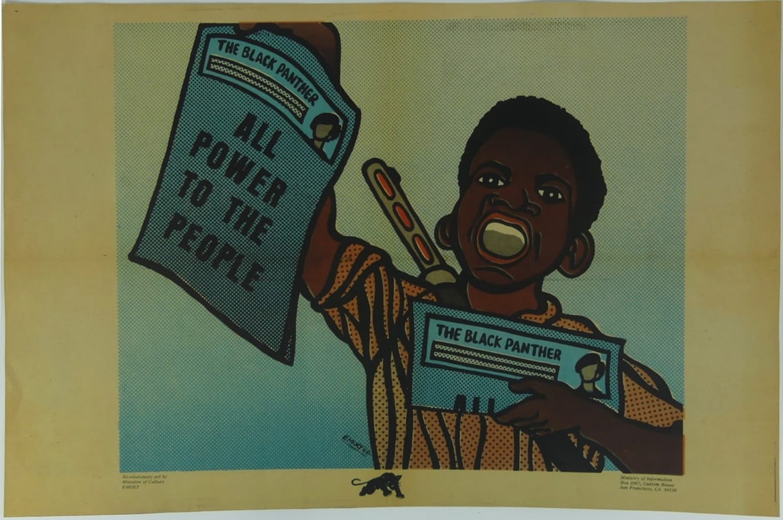 EMORY DOUGLAS 'ALL POWER TO THE PEOPLE" POSTER (1 of 5)