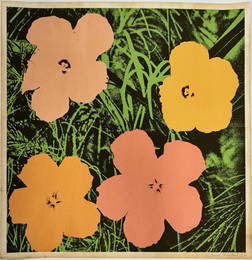 ANDY WARHOL 'FLOWERS' SIGNED LITHOGRAPH