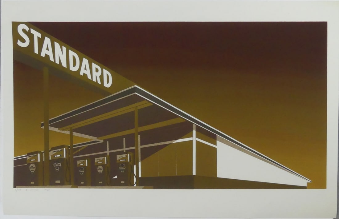 ED RUSCHA 'MOCHA STANDARD' COLOR LITHOGRAPH (1 of 5)