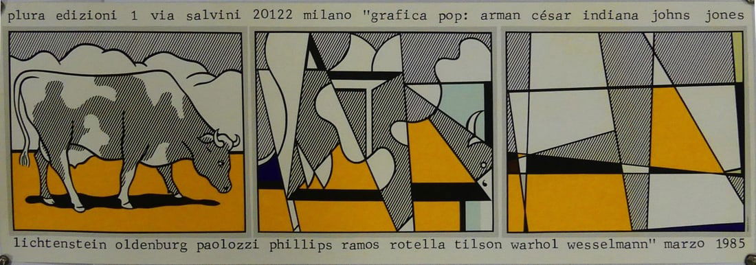 ROY LICHTENSTEIN COW GOING ABSTRACT OFFSET LITHO (1 of 6)