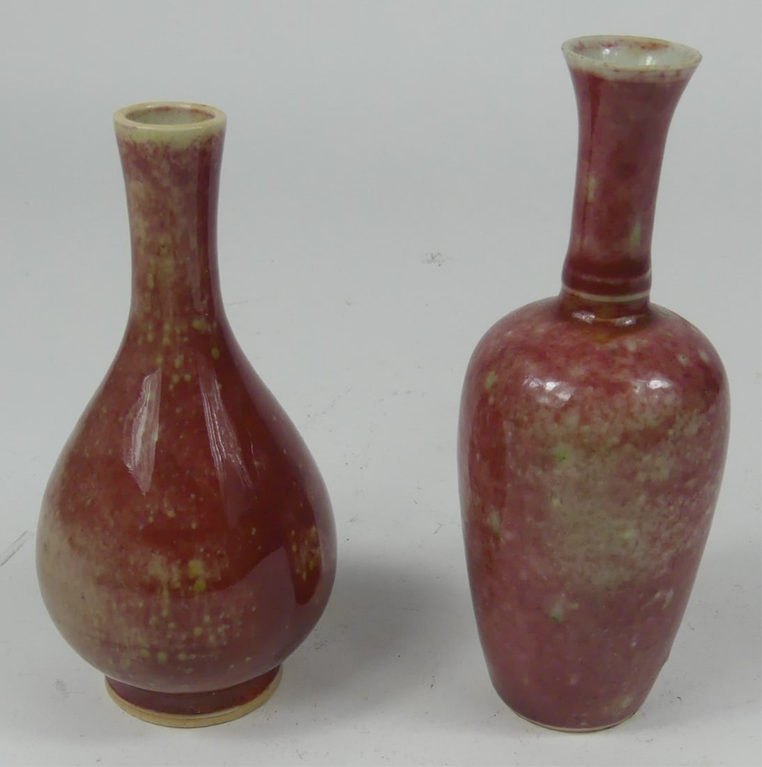 2pc CHINESE FLAMBE PORCELAIN VASES (1 of 6)