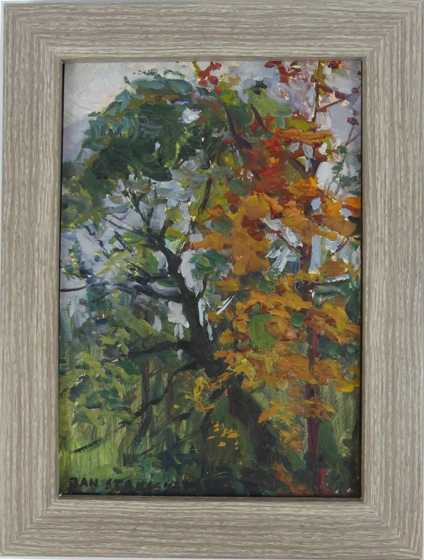 JAN STANISLAWSKI LANDSCAPE OIL PAINTING ON BOARD (1 of 7)