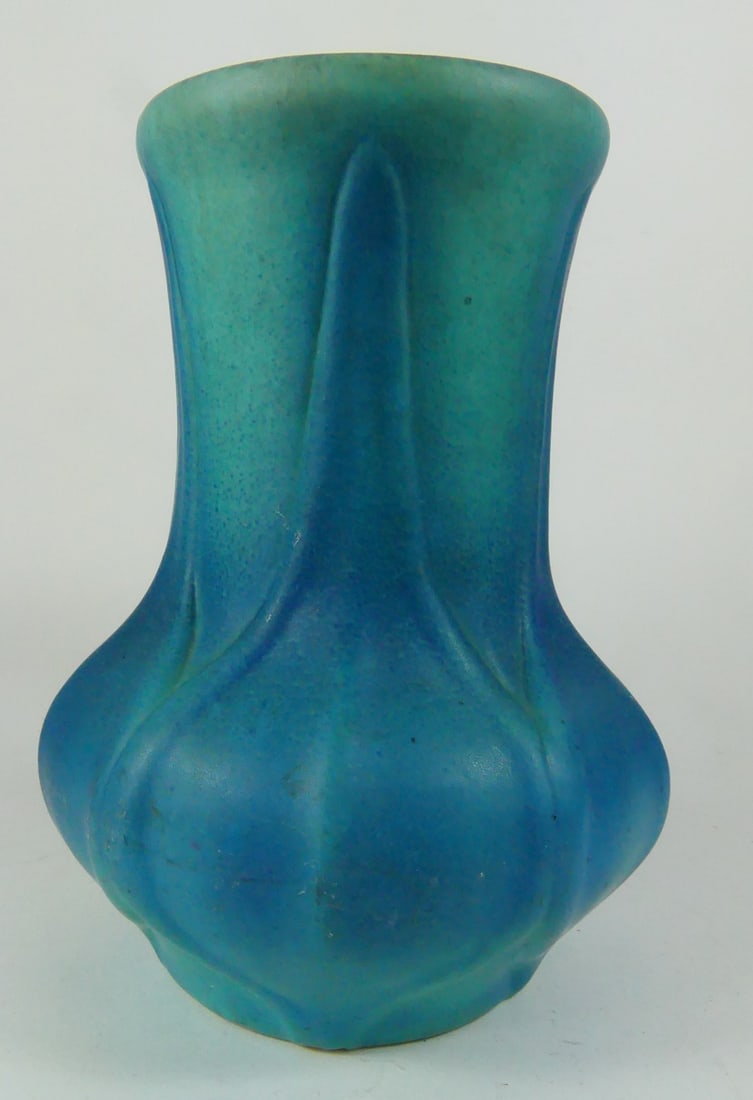 VAN BRIGGLE GLAZED CERAMIC VASE (1 of 7)