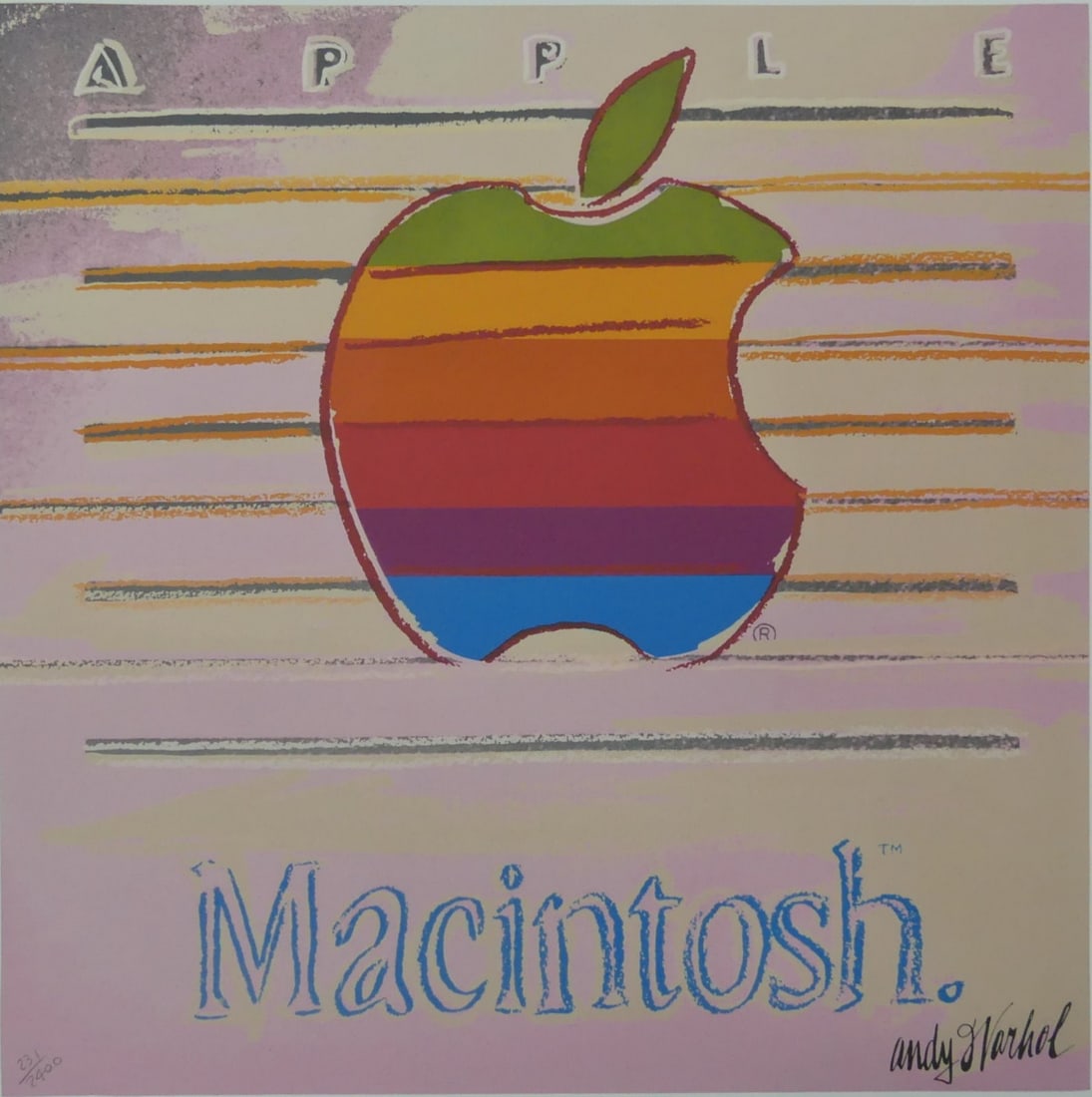 ANDY WARHOL 'APPLE MACINTOSH' LITHOGRAPH (1 of 7)