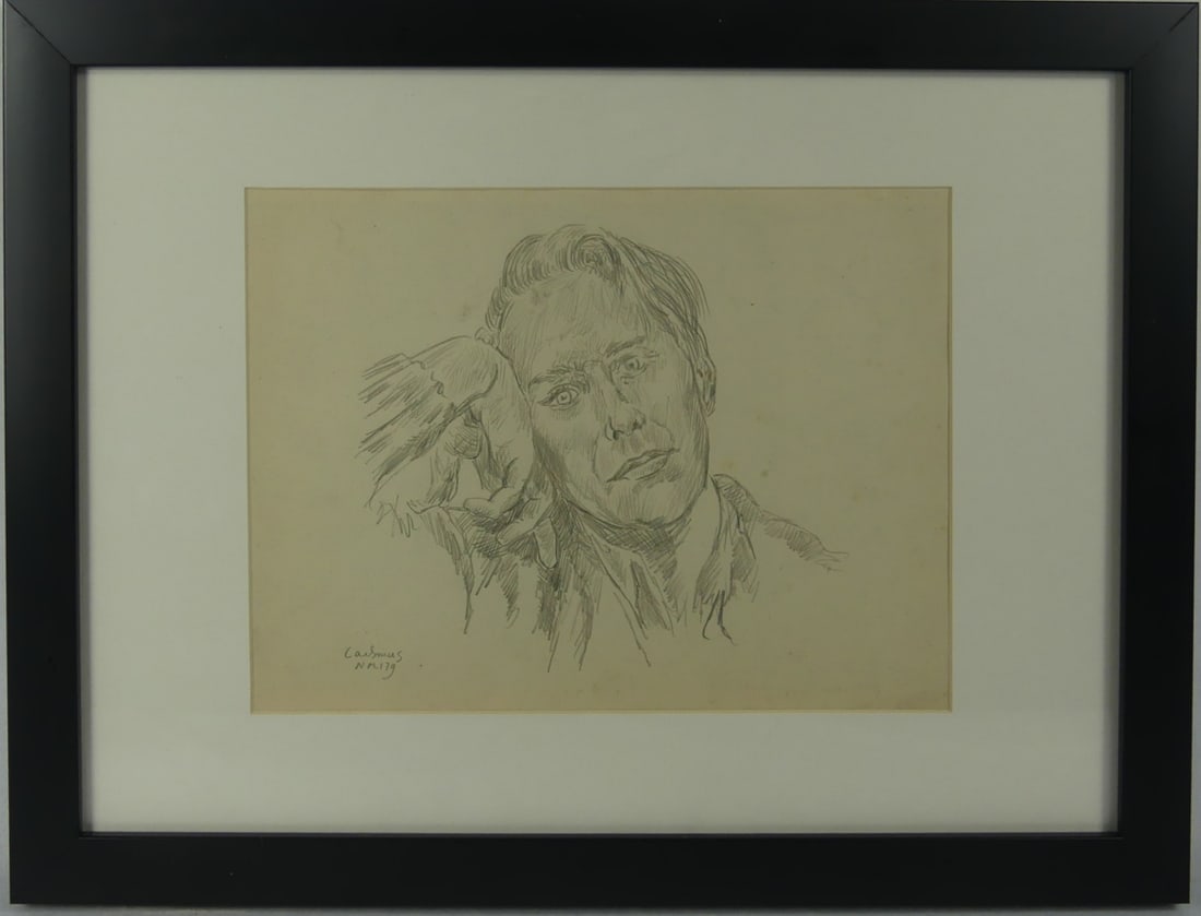 PAUL CADMUS PORTRAIT PENCIL DRAWING ON PAPER (1 of 7)