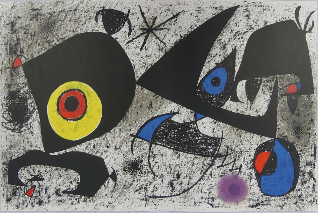 JOAN MIRO COLOR LITHOGRAPH (1 of 4)