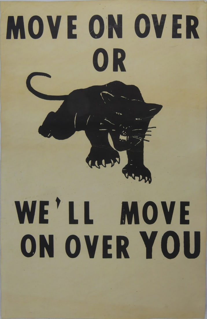 BLACK PANTHERS 'MOVE ON OVER...' POSTER (1 of 3)