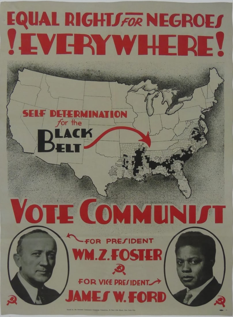 FOSTER & FORD COMMUNIST PARTY POSTER (1 of 5)