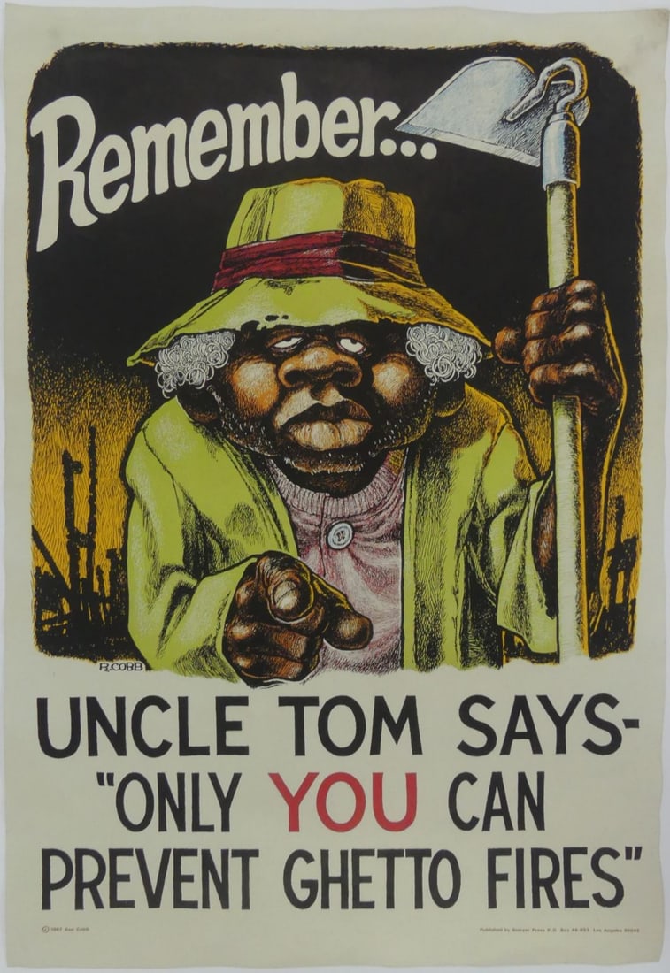 RON COBB CIVIL RIGHTS PREVENT GHETTO FIRES POSTER (1 of 7)