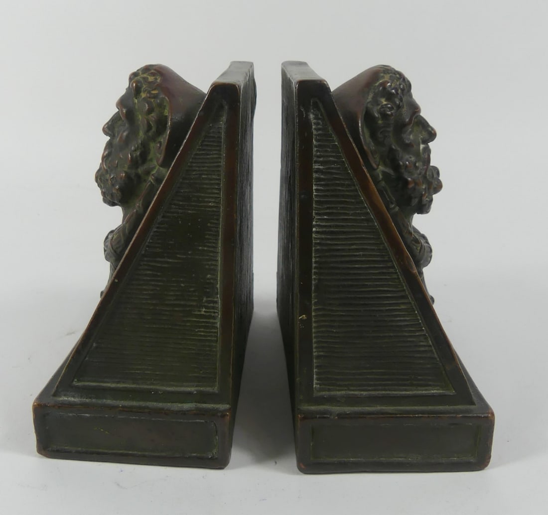 PR OF NEOCLASSICAL STYLE ZEUS BOOKENDS (1 of 7)