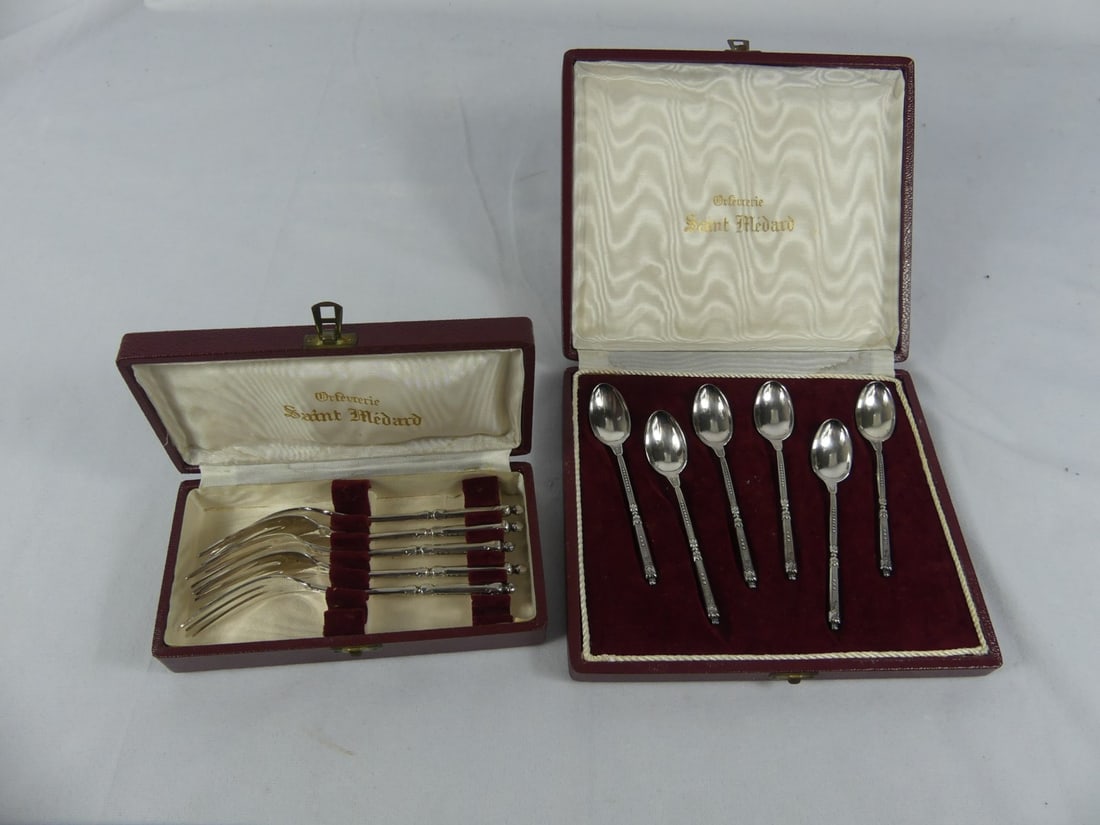 11pc SAINT MEDARD ESPRESSO SPOONS & FORKS (1 of 13)